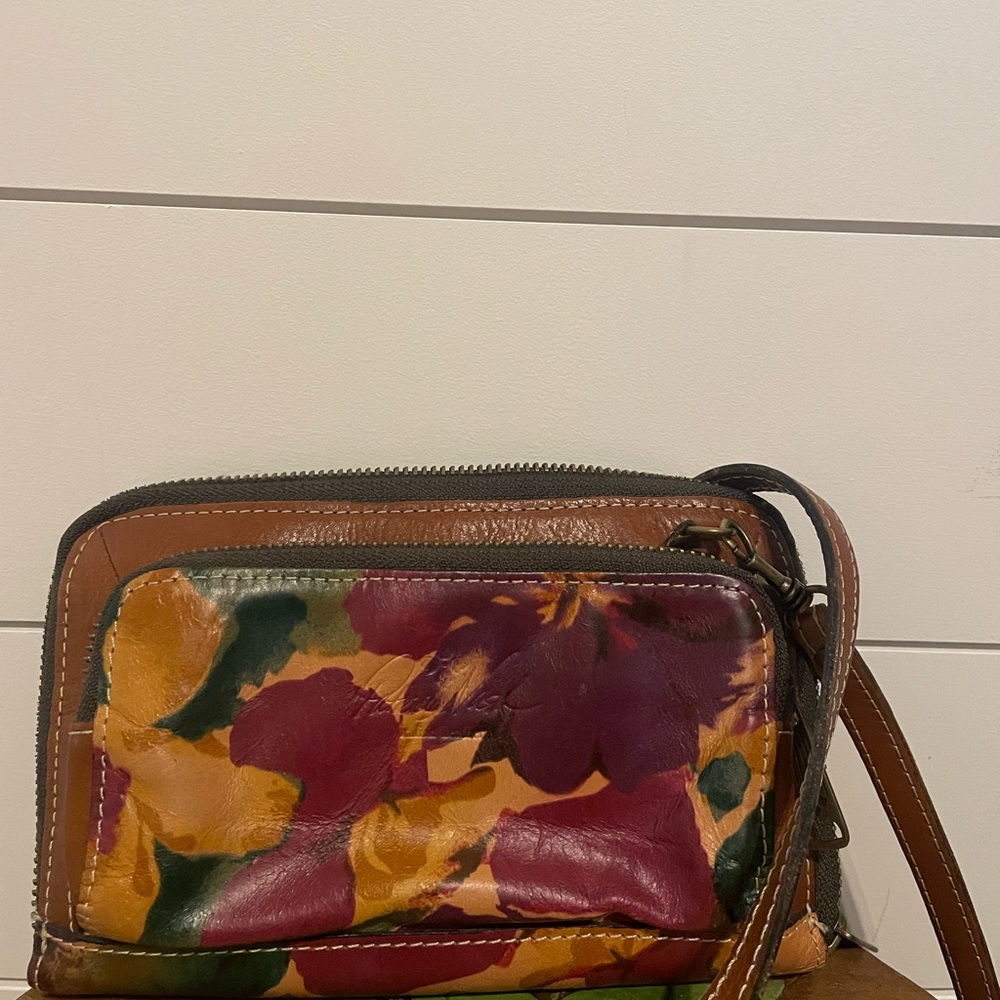 Patricia Nash Purple Floral crossbody